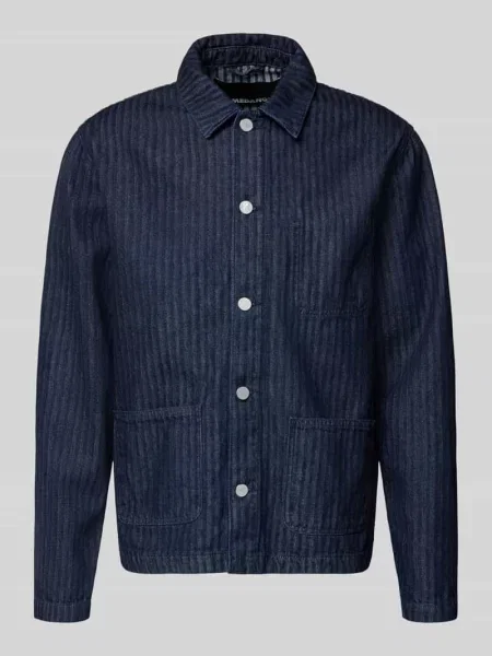 Armedangels Kurtki Mężczyzna Niebieski XL Denim Herringbone Denim Work Jacket granatowa
