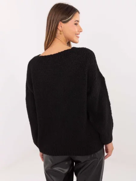 Pulover Italy Moda negru