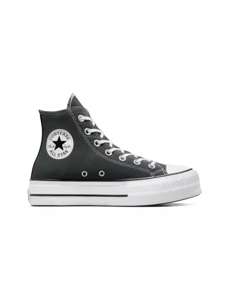 Sneakersy Converse Chuck Taylor All Star na platformie szare
