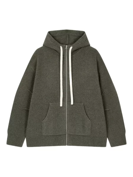 Pulover Studio Tomboy cu glugă verde