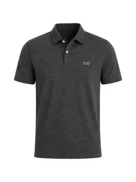 Tricou polo Guess cu imagine gri