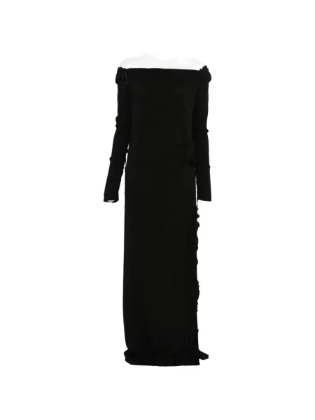 Rochie Blumarine cu model floral de costum negru