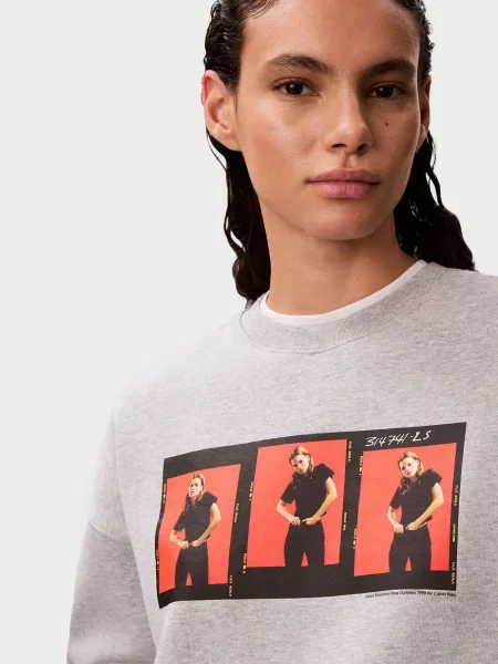 Світшот Calvin Klein сірий