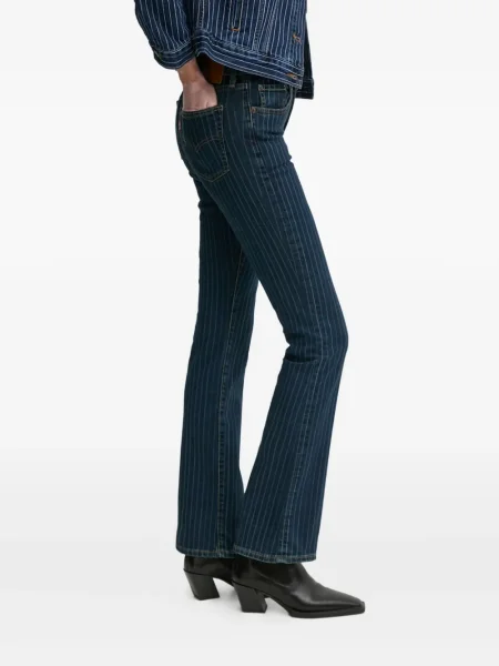 Retro lepršave traperice Levi's® lepršave s izlizanim efektom plava