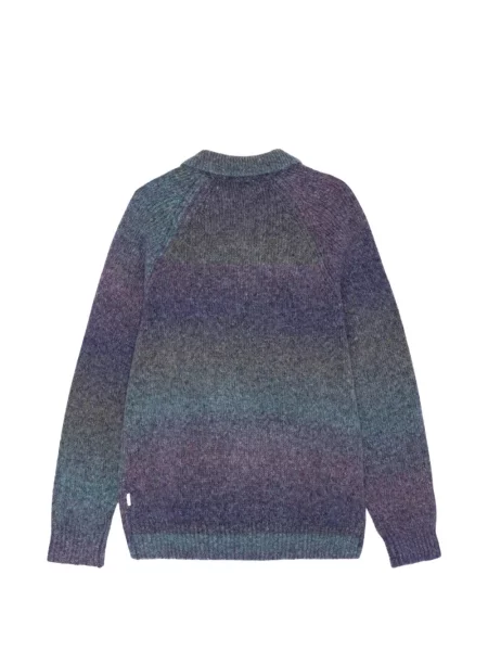 Pulover Les Deux tricotate cu gradient violet