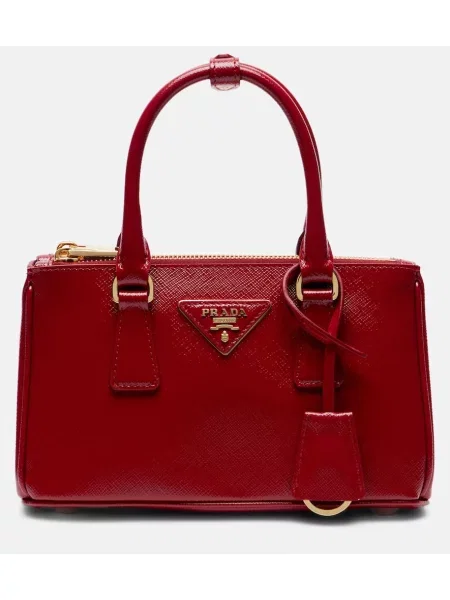 Geanta de piele Prada din piele roșu