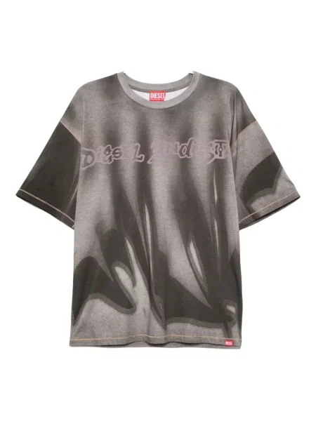 Tricou Diesel cu imagine gri