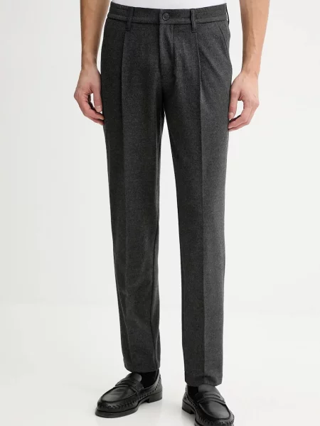 Kalhoty s příměsí vlny Marc O'Polo šedá