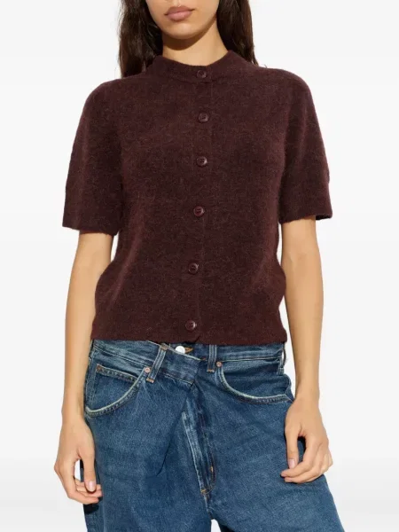 Cardigan Samsøe Samsøe scurt maro