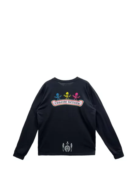Пуловер Chrome Hearts със сърца черно