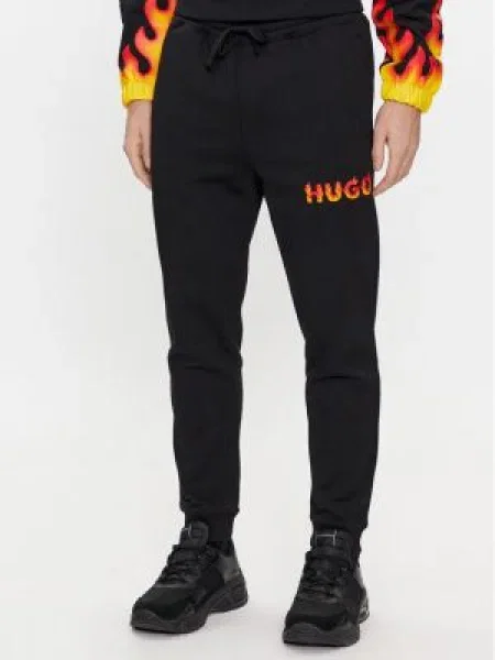 HUGO Pantaloni de trening Drada negru