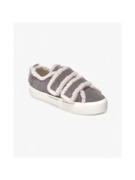 Sneakersy Inuikii na rzep z owczej skóry szare