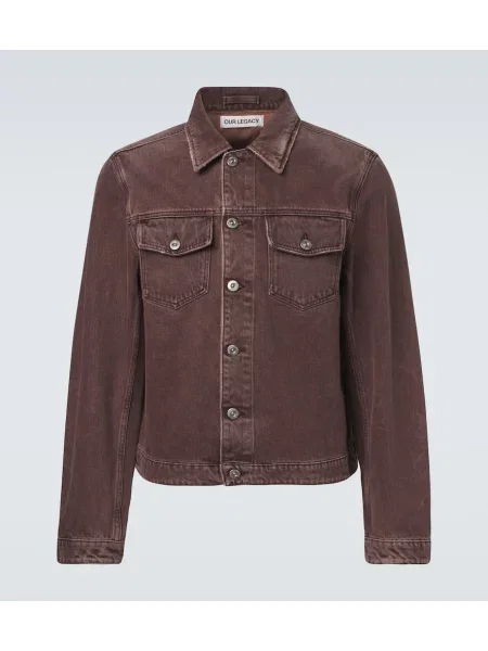 Viseltes hatású farmer dzseki Our Legacy barna