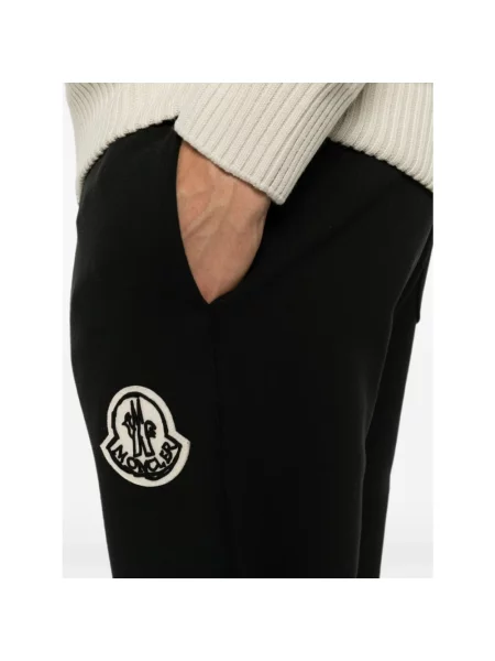 Spodnie dresowe Moncler z logo czarne