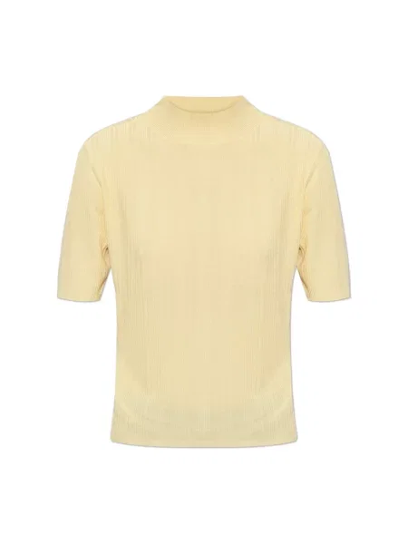 Sweter Officine Generale wełniany żółty