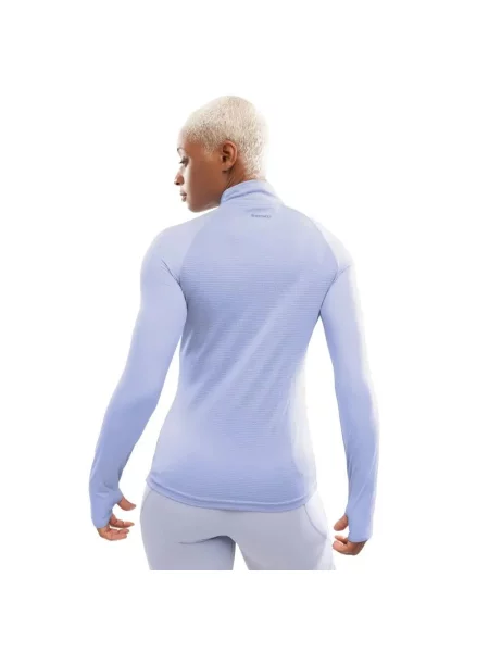 Bluza do biegania z suwakiem pod szyją Fitness Siroko Center Lilac fioletowa