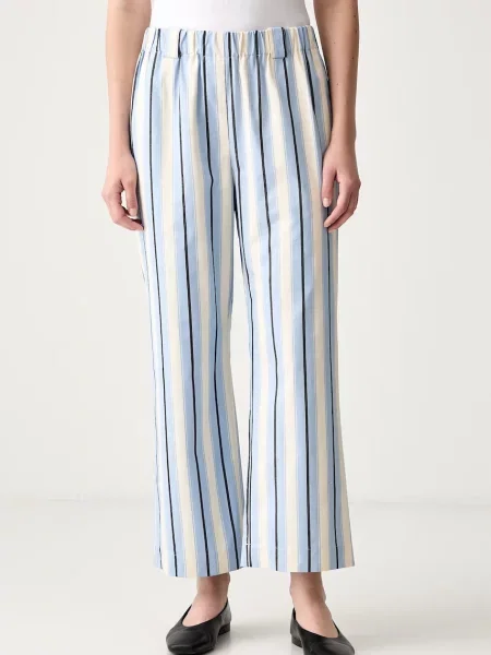 Stine Goya pantaloni straight pentru femei din albastru