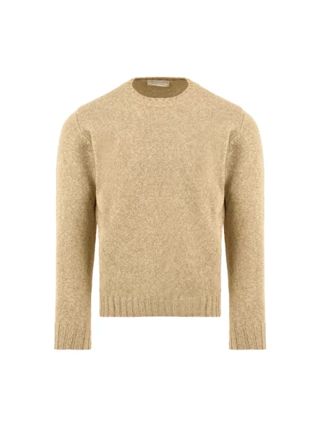 Sweter Filippo De Laurentiis wełniany beżowy