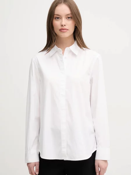 United Colors of Benetton cămașă din cu guler clasic regular alb