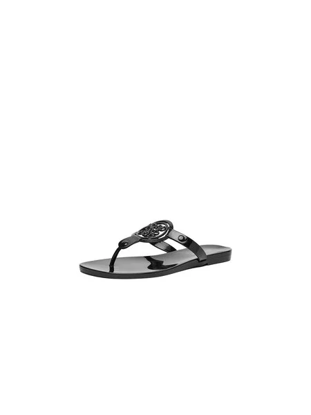 Nine West Šlepetės per pirštą juoda