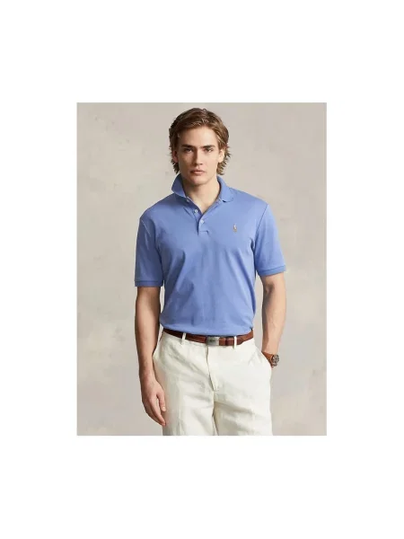 Koszulka polo Polo Ralph Lauren z logo niebieska