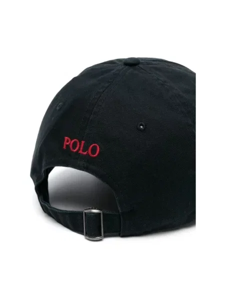 Czapka z daszkiem Polo Ralph Lauren klasyczna czarna