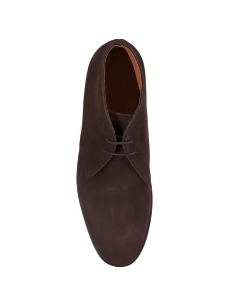 Desert boots Heschung με κορδόνια σουέντ καφέ