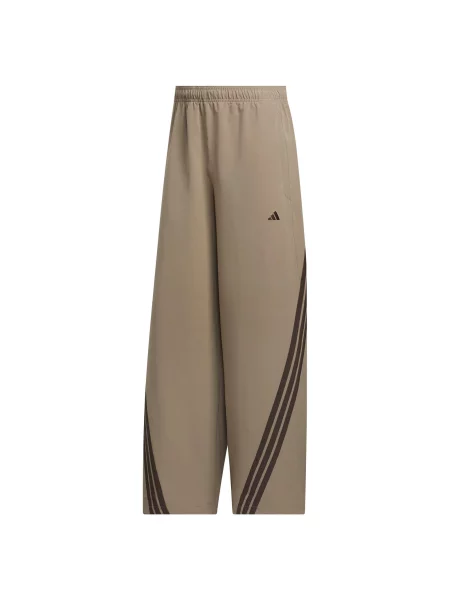 ADIDAS PERFORMANCE Sportovní kalhoty tmavě / tmavě hnědá béžová