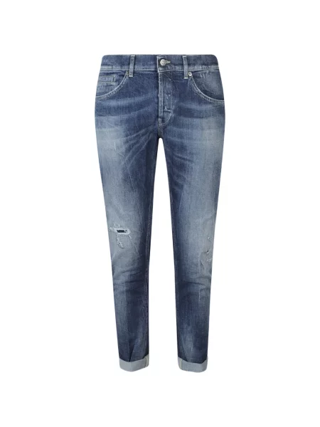 Blugi skinny Dondup zdrențuiți skinny fit albastru