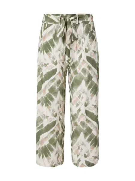 Hailys Pantaloni cutați kaki / roz alb