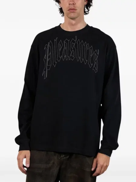 Lung hanorac Pleasures negru