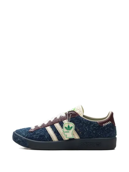 Sneakerși Adidas Superstar cu dungi verde