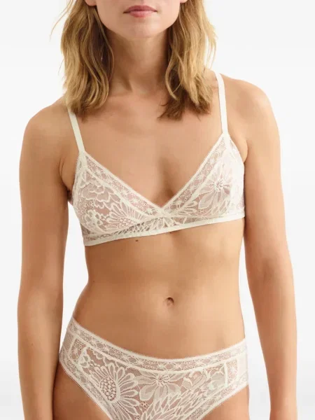 Sutien Eres din dantelă alb