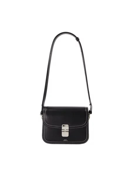 Torebka crossbody A.p.c. skórzana czarna