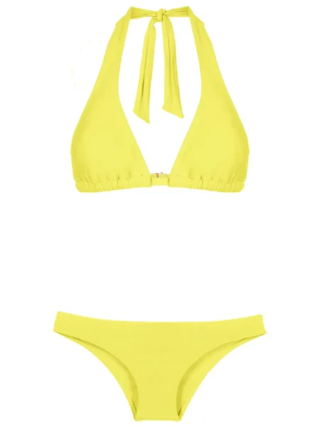 Bikini Amir Slama cu gât halter galben