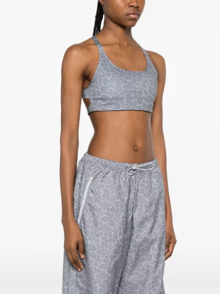 Топ Adidas By Stella Mccartney с принт сиво