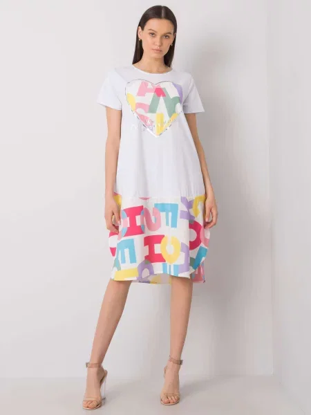 Rochie Fashionhunters de costum alb