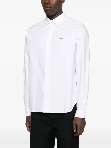 Cămașă Prada din țesătură twill alb