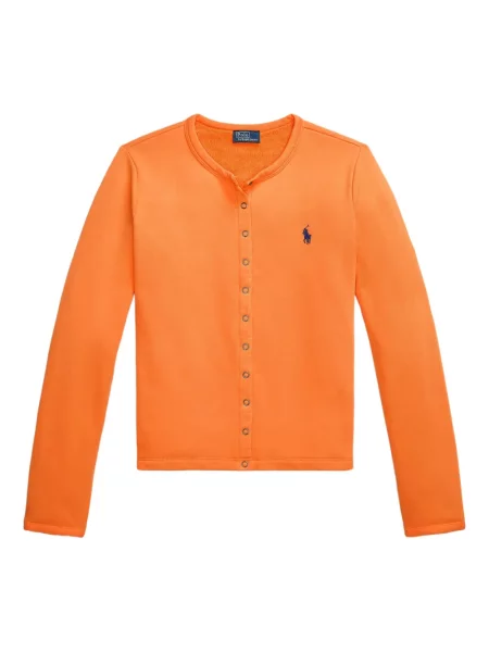 Дълго риза Polo Ralph Lauren кепър на райета оранжево