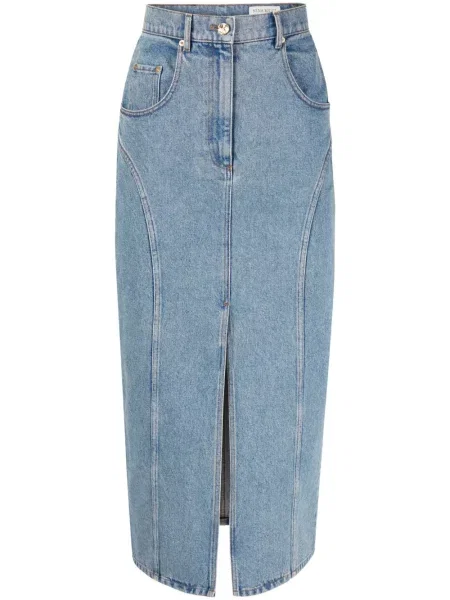 Lung fustă din denim Nina Ricci albastru