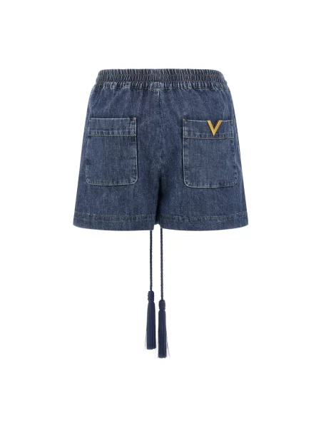 Szorty jeansowe Valentino Garavani niebieskie
