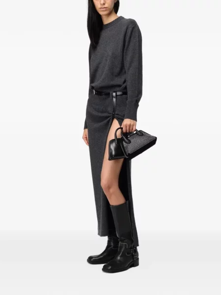Cu centură rochie maxi Coperni gri