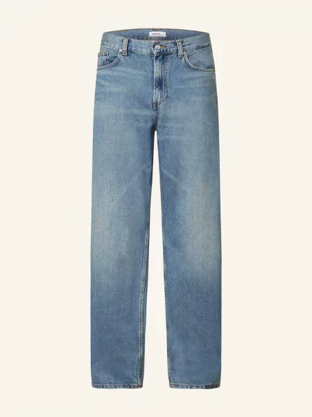 Sandro Jeansy Baggy Fit blau niebieskie
