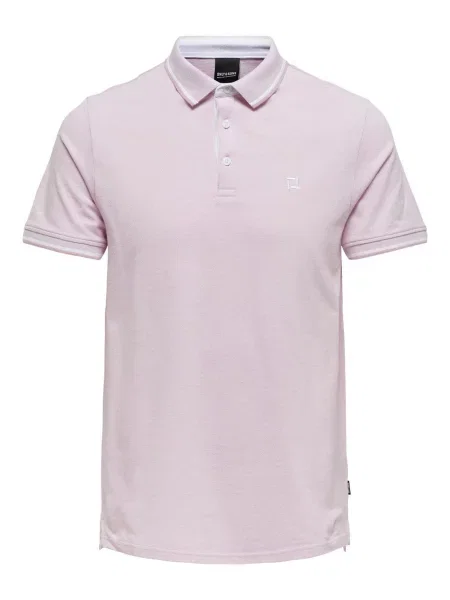 Only & Sons Tricou polo Fletcher roz