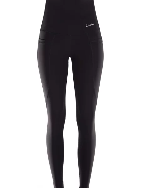 Winshape Športne hlače črna bela