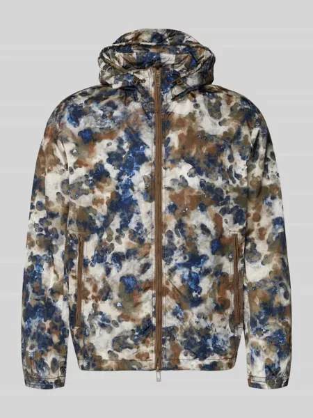 Kurtka Armani Exchange z kapturem beżowa