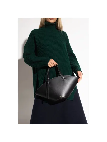 Torebka Jil Sander skórzana czarna