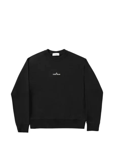 Hanorac Stone Island cu imagine negru