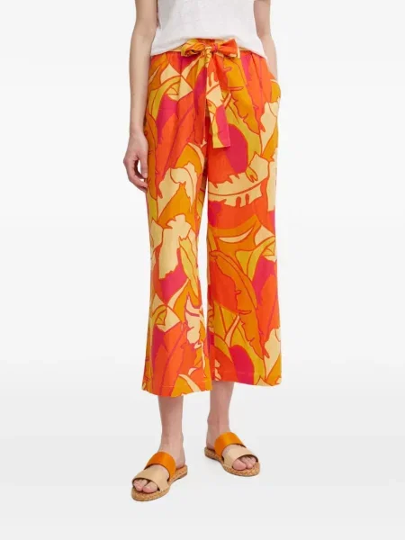 Pantaloni Joseph Ribkoff cu model floral portocaliu