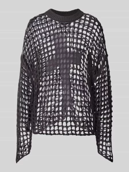 Sweter z efektem siateczki i okrągłym dekoltem The Ragged Priest